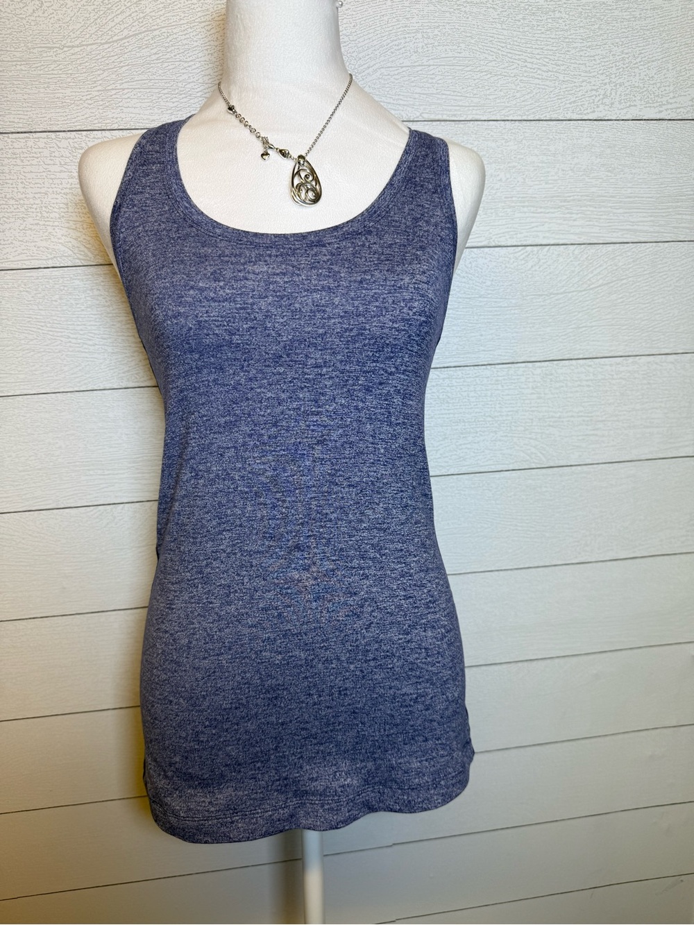 Lululemon Cool Racerback Tank Top Heathered Blue Estimated size 2